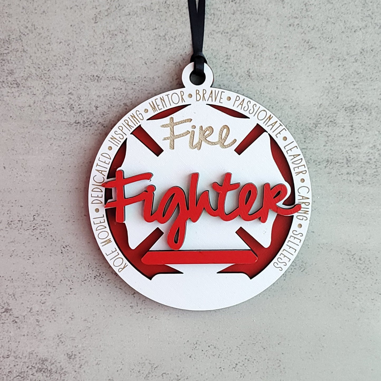 Personalized Firefighter Christmas Ornament