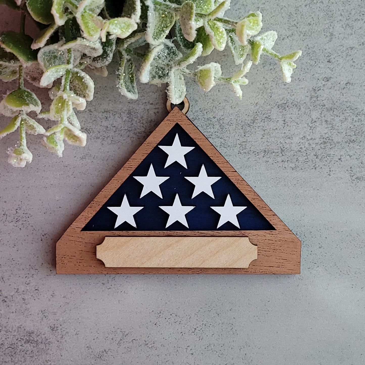 Flag Memorial Ornament